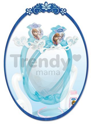 Kozmetický stolík Frozen 2v1 Smoby so stoličkou a 10 doplnkami