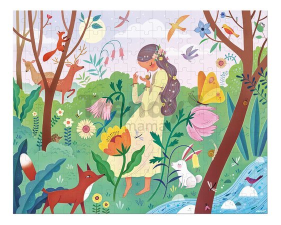Puzzle v kufríku Matka Príroda Mother Nature Janod 200 dielov od 7 rokov