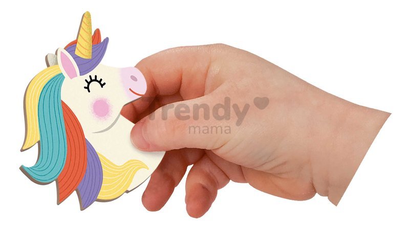 Magnetická kniha Jednorožec Unicorn Magnetibook Janod 44 magnetiek a 10 šablón