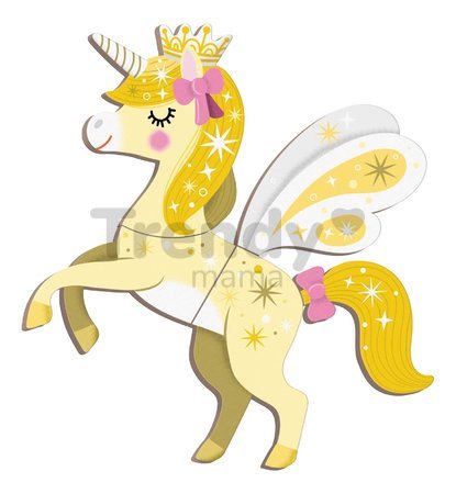 Magnetická kniha Jednorožec Unicorn Magnetibook Janod 44 magnetiek a 10 šablón