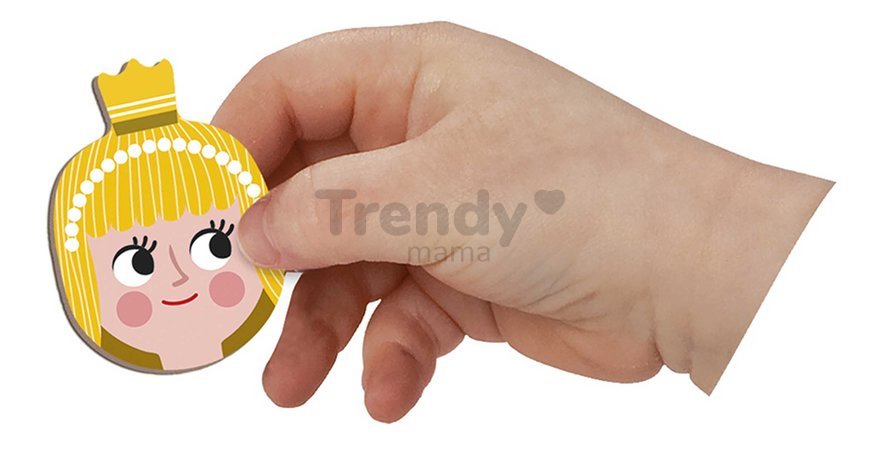 Magnetická kniha Rozprávky Fairytales Magnetibook Janod 30 magnetiek a 10 šablón