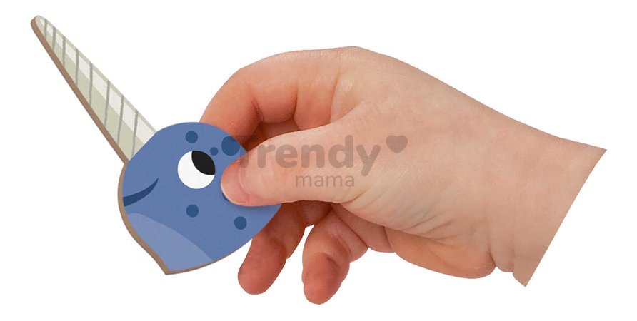 Magnetická kniha Polárne zvieratká Polar Animals Magnetibook Janod 30 magnetiek a 10 šablón