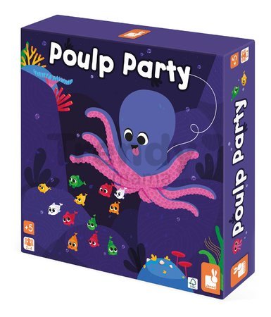 Spoločenská hra pre deti Chobotnica Poulp Party Janod od 5 rokov