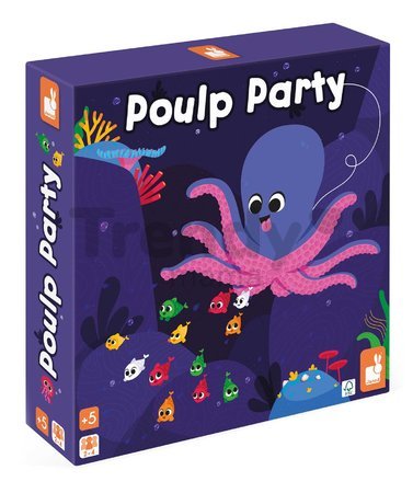Spoločenská hra pre deti Chobotnica Poulp Party Janod od 5 rokov