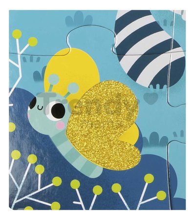 Senzorické puzzle Lesné zvieratká Tactile Puzzle Forest Animals Janod na rozvoj hmatu 20 dielov od 24 mes