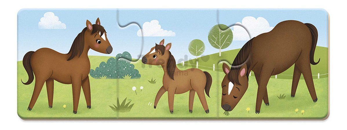 Spoločenská hra pre deti Trionimo Nájdi zvieratká Puzzle Matching Game Janod 30 dielov