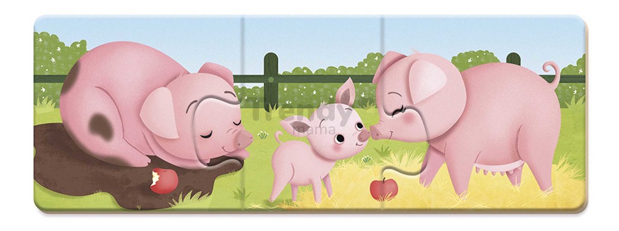 Spoločenská hra pre deti Trionimo Nájdi zvieratká Puzzle Matching Game Janod 30 dielov