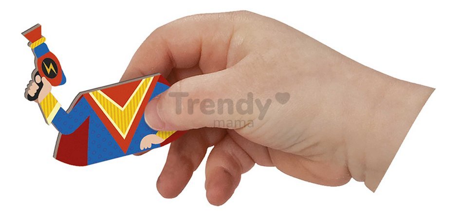 Magnetická kniha Chlapčenské oblečenie Boy's Costumes Magnetibook Janod 36 magnetiek a 8 šablón