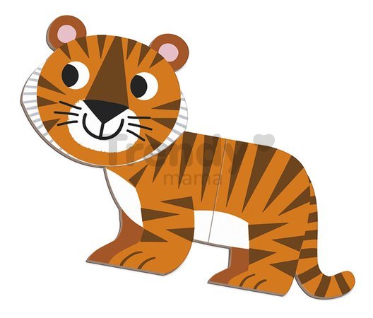 Magnetická kniha Zvieratká Animals Magnetibook Janod 30 magnetiek a 10 šablón