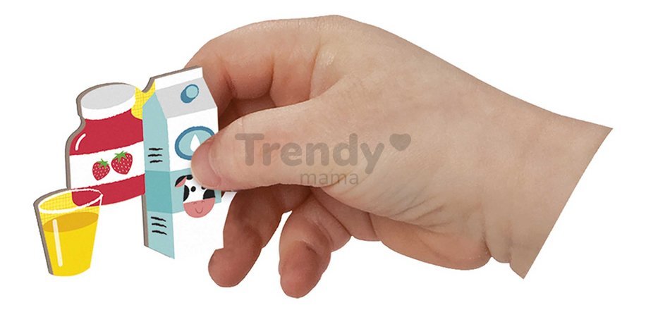 Magnetická kniha Hodiny Learn To Tell the Time Magnetibook Janod 75 magnetiek a 16 šablón
