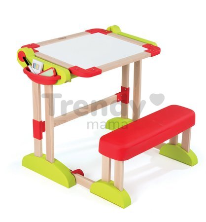 Drevená školská lavica Modulo Space Smoby obojstranná skladacia s 80 doplnkami