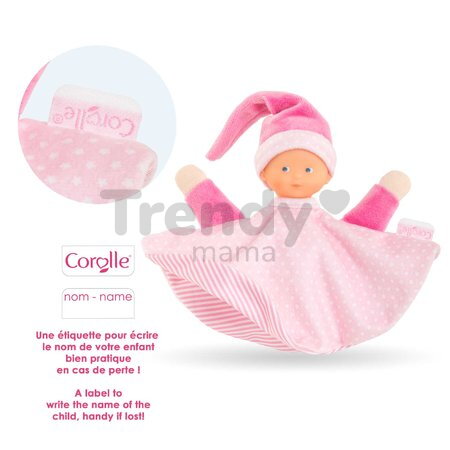 Bábika na maznanie Tidoudou Starry Dreams Mon Doudou Corolle z extra jemného textilu s modrými očami 17 cm od 0 mes