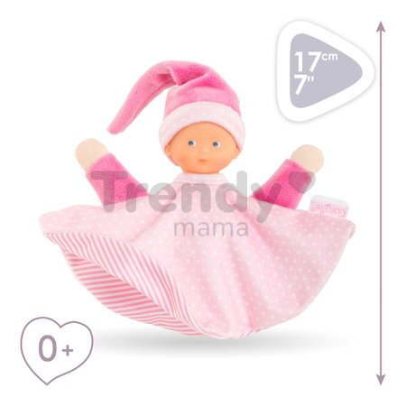 Bábika na maznanie Tidoudou Starry Dreams Mon Doudou Corolle z extra jemného textilu s modrými očami 17 cm od 0 mes