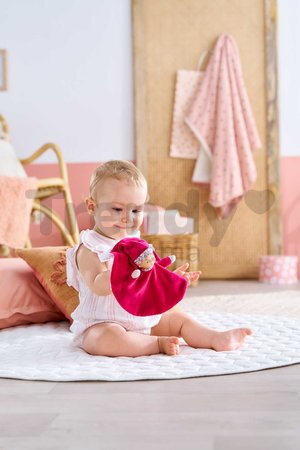 Bábika na maznanie Tidoudou Pink Grenadine Mon Doudou Corolle z extra jemného textilu s modrými očami 17 cm od 0 mes