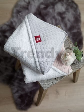 Dojčenská osuška s kapucňou Red Castle Fleur de Coton® 100x100 cm modrá od 0 mesiacov