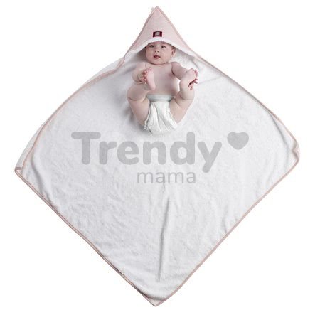 Dojčenská osuška s kapucňou Red Castle Fleur de Coton® 100x100 cm biela od 0 mesiacov
