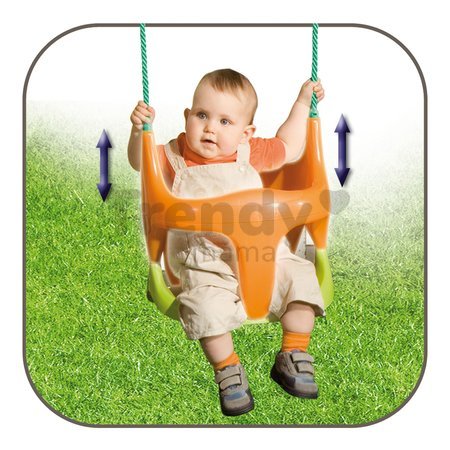 Hojdačka Bebe 2v1 Smoby s ohrádkou od 18 mes