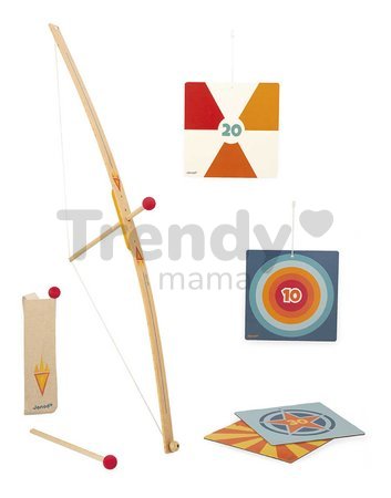 Sada na strieľanie z luku Archery Set Janod luk šípy a terče od 5 rokov