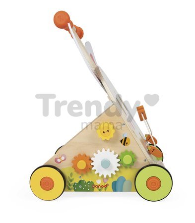 Drevené chodítko Zajac Wooden Rabbit Multi-Activity Cart Janod multifunkčné od 12 mes