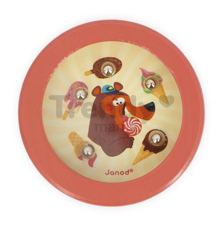 Didaktický hlavolam Beads Game Applepop Janod guličkový 4 druhy