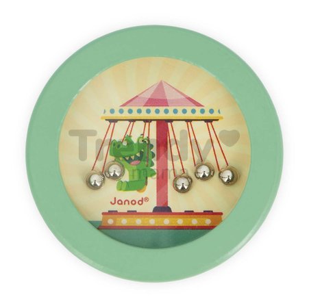 Didaktický hlavolam Beads Game Applepop Janod guličkový 4 druhy