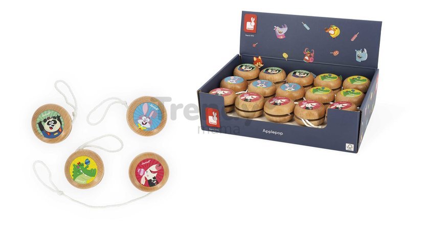 Drevené jojo Applepop Janod 4 druhy od 5 rokov