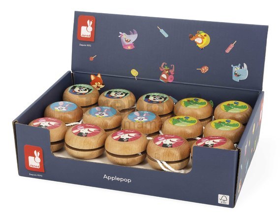 Drevené jojo Applepop Janod 4 druhy od 5 rokov