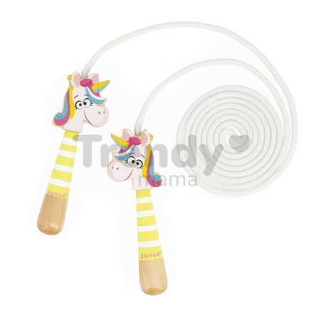 Švihadlo Jednorožec Unicorn Skipping Rope Applepop Janod s drevenými rúčkami