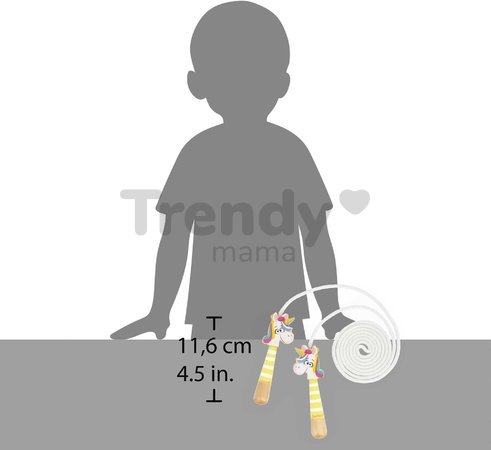 Švihadlo Jednorožec Unicorn Skipping Rope Applepop Janod s drevenými rúčkami