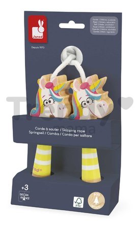 Švihadlo Jednorožec Unicorn Skipping Rope Applepop Janod s drevenými rúčkami