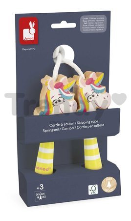 Švihadlo Jednorožec Unicorn Skipping Rope Applepop Janod s drevenými rúčkami