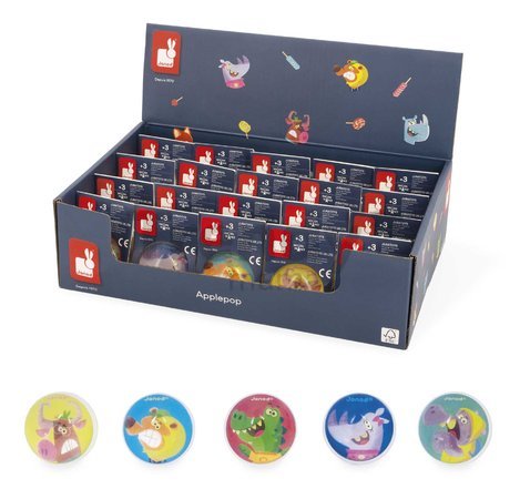 Skákacia loptička Bouncing Ball Applepop Janod 5 druhov