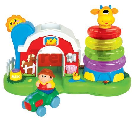 Farma so žirafou a zvieratkami Activity Kiddieland so svetlom a zvukom od 12 mes