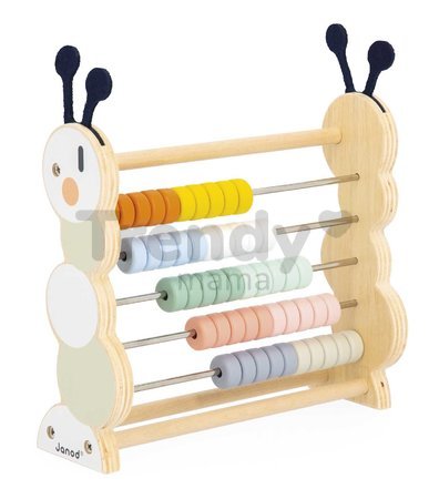 Drevené počítadlo Húsenica Caterpillar Abacus Sweet Cocoon Janod od 18 mes