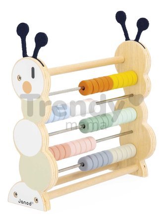 Drevené počítadlo Húsenica Caterpillar Abacus Sweet Cocoon Janod od 18 mes