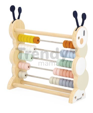 Drevené počítadlo Húsenica Caterpillar Abacus Sweet Cocoon Janod od 18 mes
