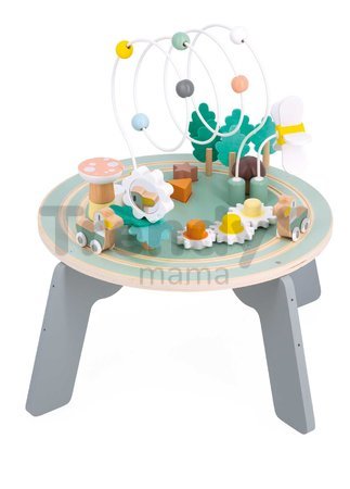 Drevený didaktický stolík Záhrada Garden Activity Table Sweet Cocoon Janod s aktivitami od 12 mes