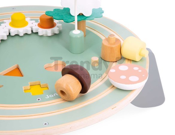 Drevený didaktický stolík Záhrada Garden Activity Table Sweet Cocoon Janod s aktivitami od 12 mes