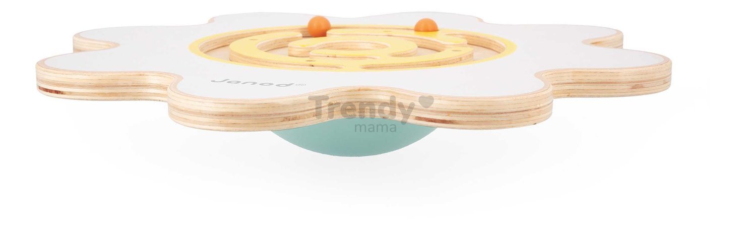 Balančná doska s labyrintom Kvet Flower Balance Board Sweet Cocoon Janod z masívneho dreva od 5 rokov
