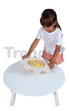 Balančná doska s labyrintom Kvet Flower Balance Board Sweet Cocoon Janod z masívneho dreva od 5 rokov