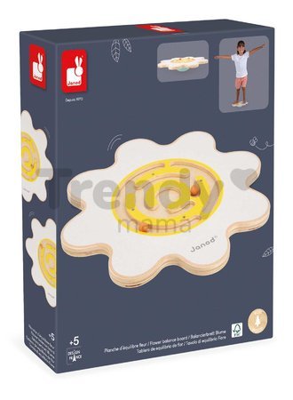 Balančná doska s labyrintom Kvet Flower Balance Board Sweet Cocoon Janod z masívneho dreva od 5 rokov