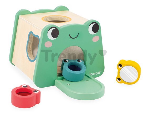 Edukačný box na stimuláciu zmyslového vnímania Janod 4 hračky od 12 mes J04063
