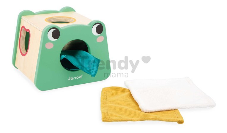 Edukačný box na stimuláciu zmyslového vnímania Janod 4 hračky od 12 mes J04063