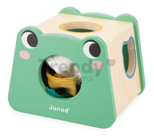 Edukačný box na stimuláciu zmyslového vnímania Janod 4 hračky od 12 mes J04063