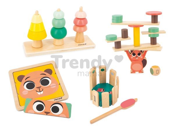 Edukačný box na rozvoj rozumových schopností Janod 4 hračky J04066