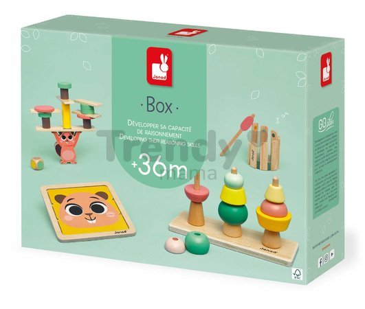 Edukačný box na rozvoj rozumových schopností Janod 4 hračky J04066