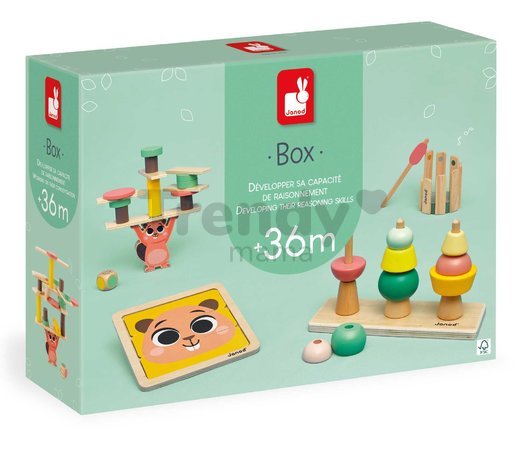 Edukačný box na rozvoj rozumových schopností Janod 4 hračky J04066