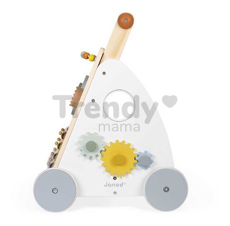 Drevené didaktické chodítko Multiactivity Baby Walker Sweet Cocoon Janod multifunkčné od 12 mes J04410