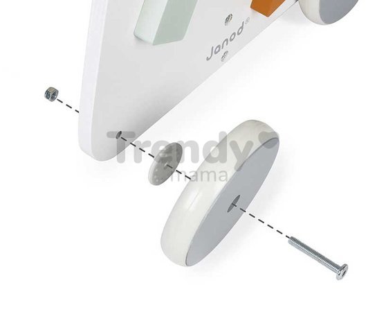 Drevené didaktické chodítko Multiactivity Baby Walker Sweet Cocoon Janod multifunkčné od 12 mes J04410