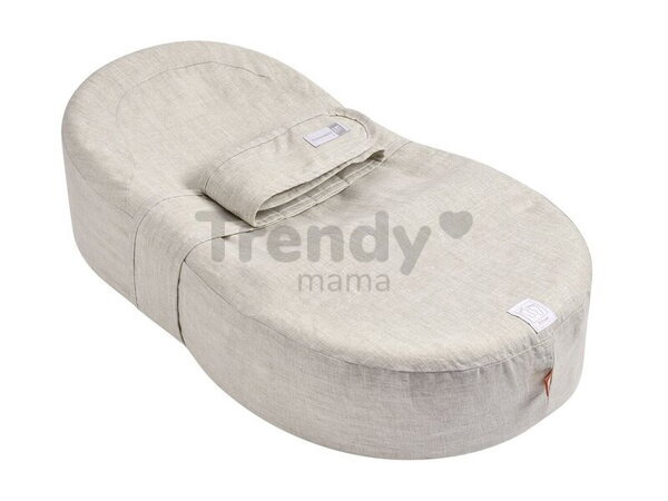 Hniezdo na spanie pre bábätká Cocoonababy® 10° Natural Linen Red Castle s napínacou plachtou béžové od 0-3 mes